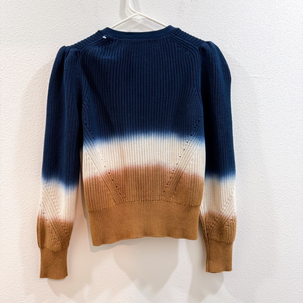 Veronica Beard Parula Cotton
Cardigan Blue and Brown Ombre M Sweater‎ - Picture 6 of 9